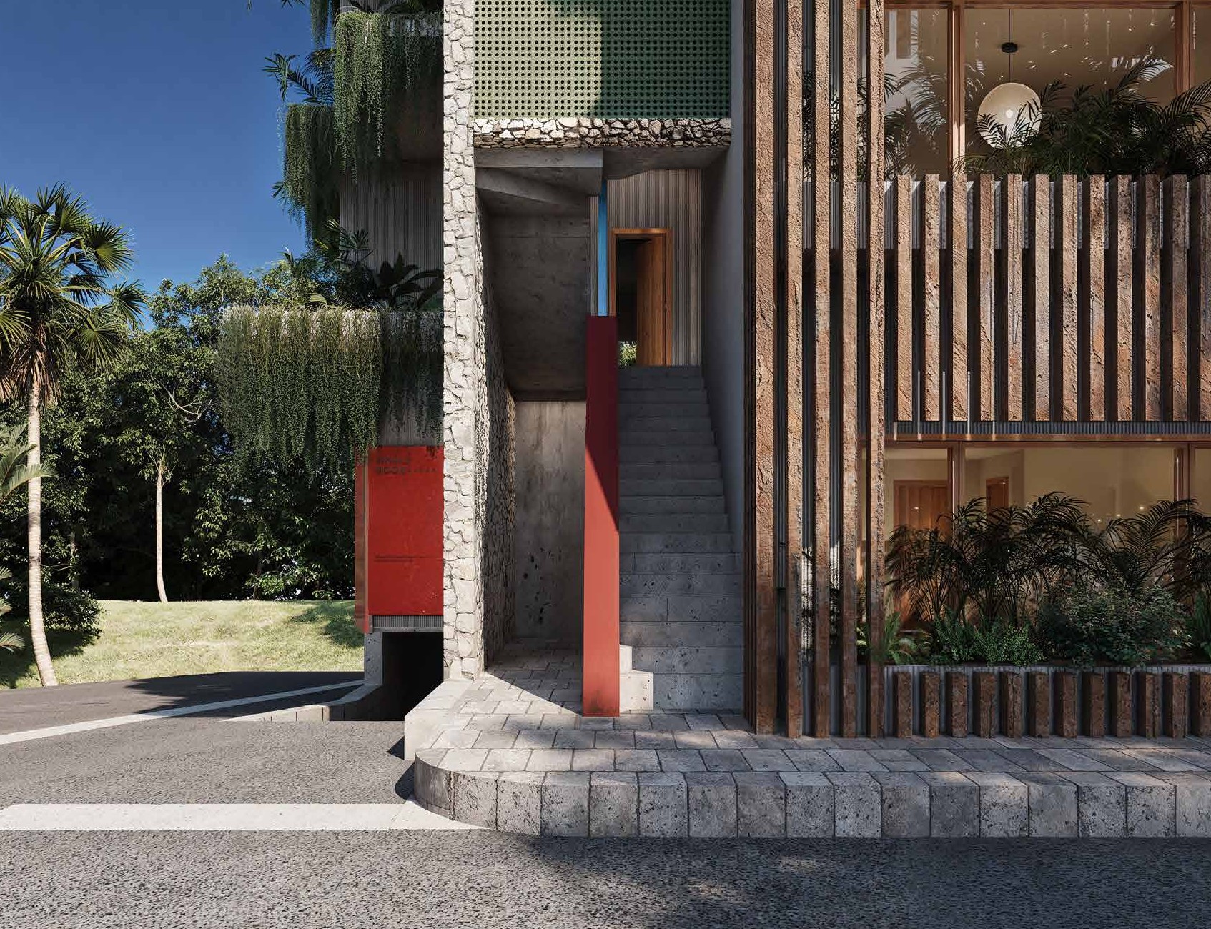 Penthouse living and dining ensemble