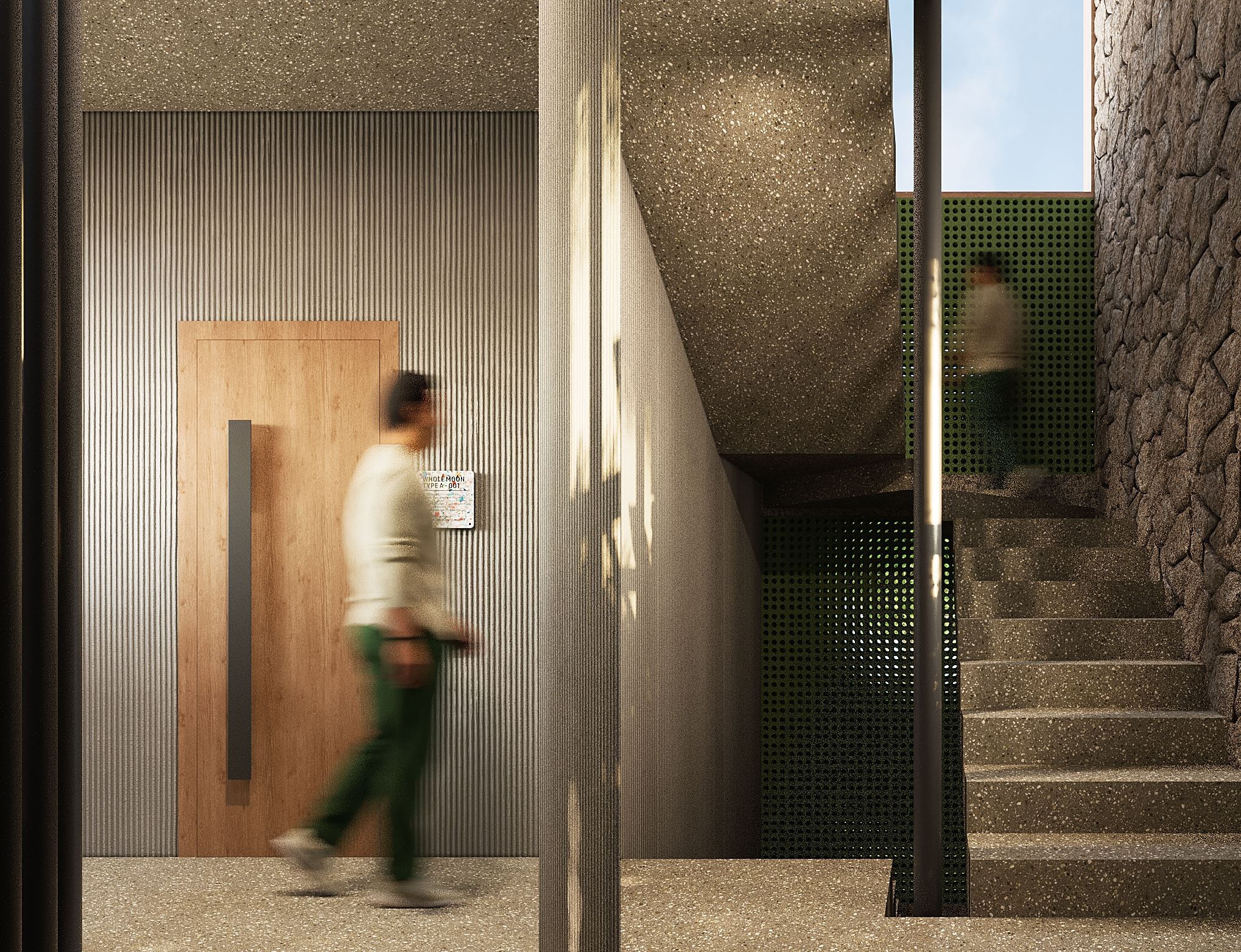 Type B lounge hall seating vignette.