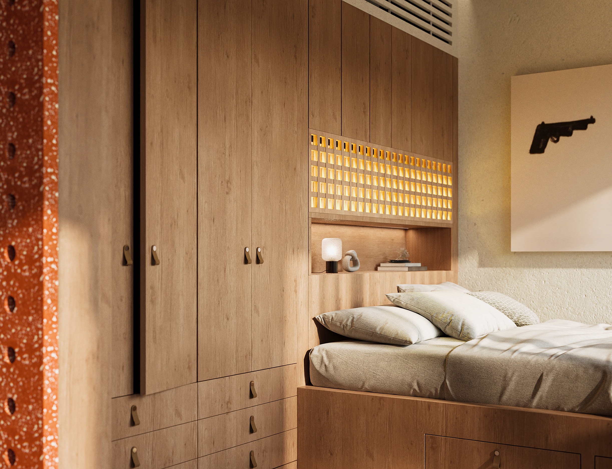 Type B bathroom with European sanitary ware.