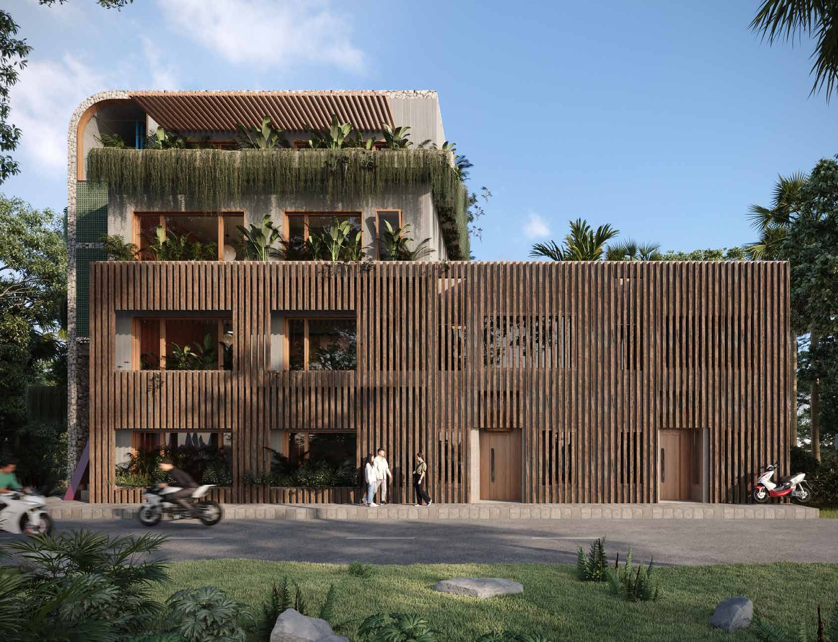 Whole Moon Type B entry hall perspective.